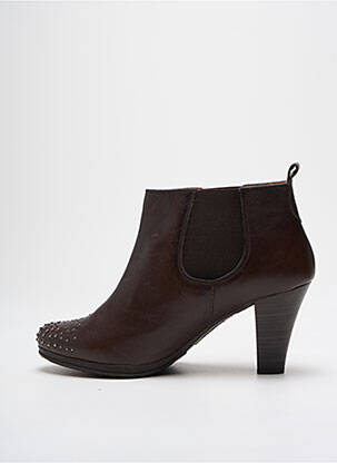 Batai/botai lygus audinys kulnas nuo 7 iki 9 cm rudas HISPANITAS moteris