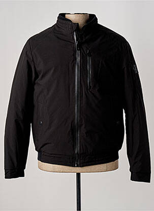 Pūkinė striukė kišenės be gobtuvų juodas S4 JACKETS vyras