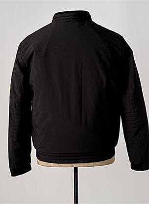 Pūkinė striukė kišenės be gobtuvų juodas S4 JACKETS vyras