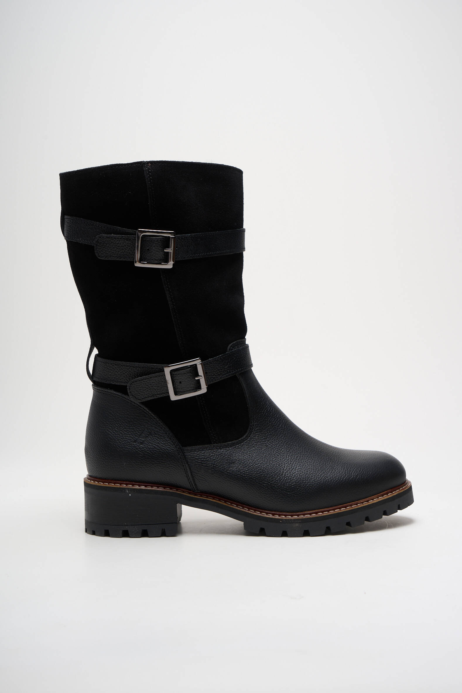 Batai satino audinys kulnas nuo 4 iki 6 cm juodas HOOPER SHOES moteris