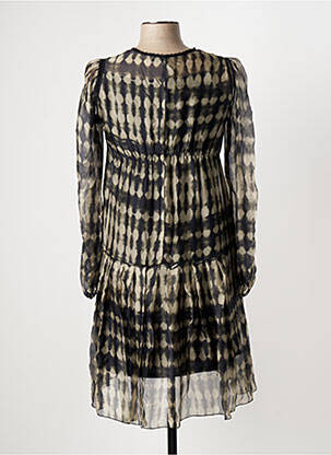 Pusilgių suknelė fantazijos raštas ilgos rankovės žalias BEATE HEYMANN moteris
