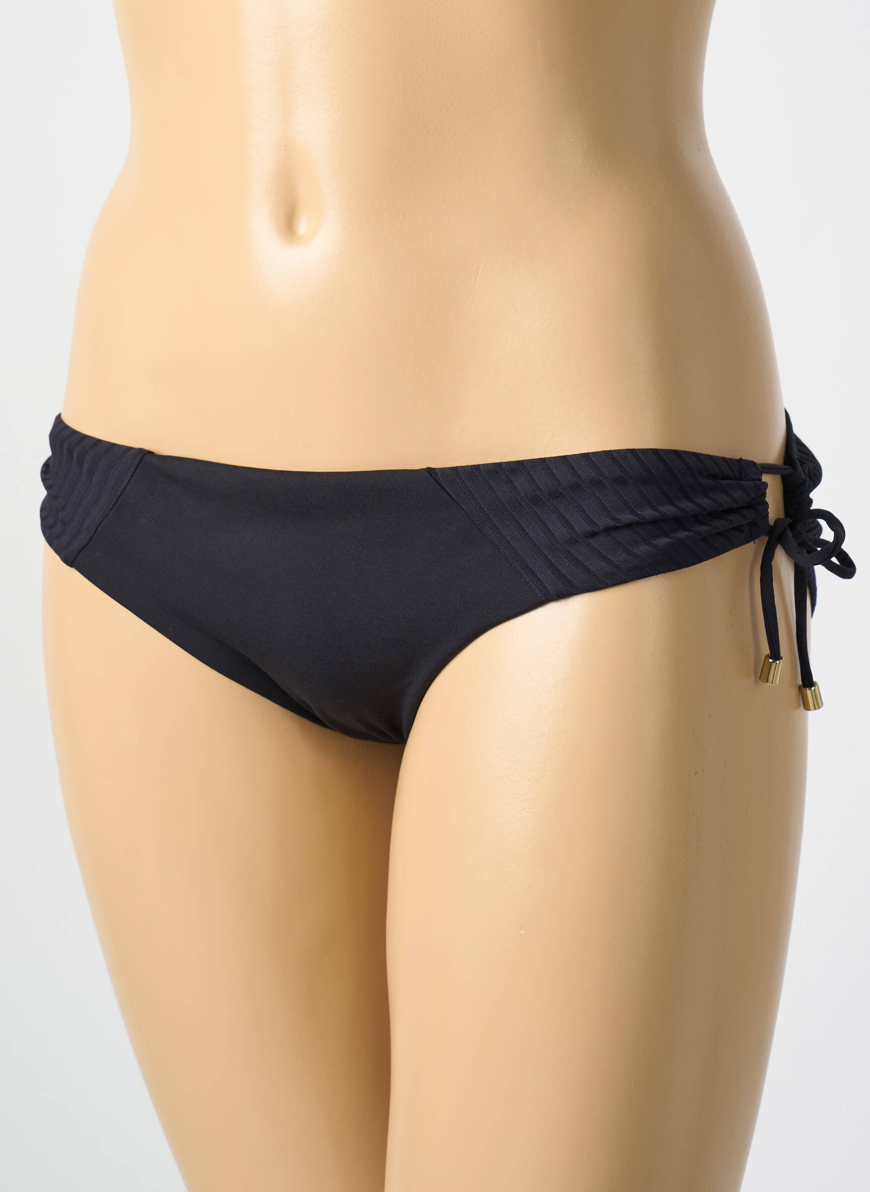 Maudymosi kelnaitės užsegimas su raišteliais bikini juodas CYELL moteris