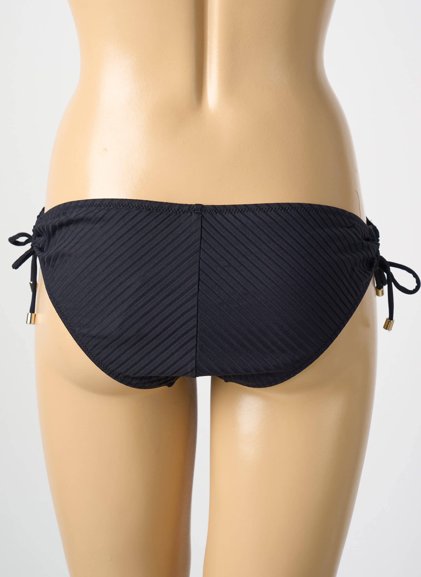 Maudymosi kelnaitės užsegimas su raišteliais bikini juodas CYELL moteris