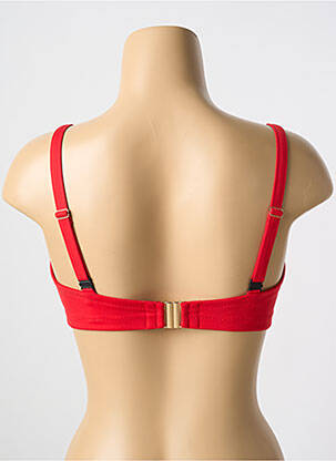Maudymosi viršūnė tamprumas formuojantis liemenėlė su aukštu palaikymu raudona CYELL moteris