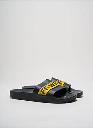 Mule/sabotai satino audinys atvira pabaiga geltona OFF WHITE vyras