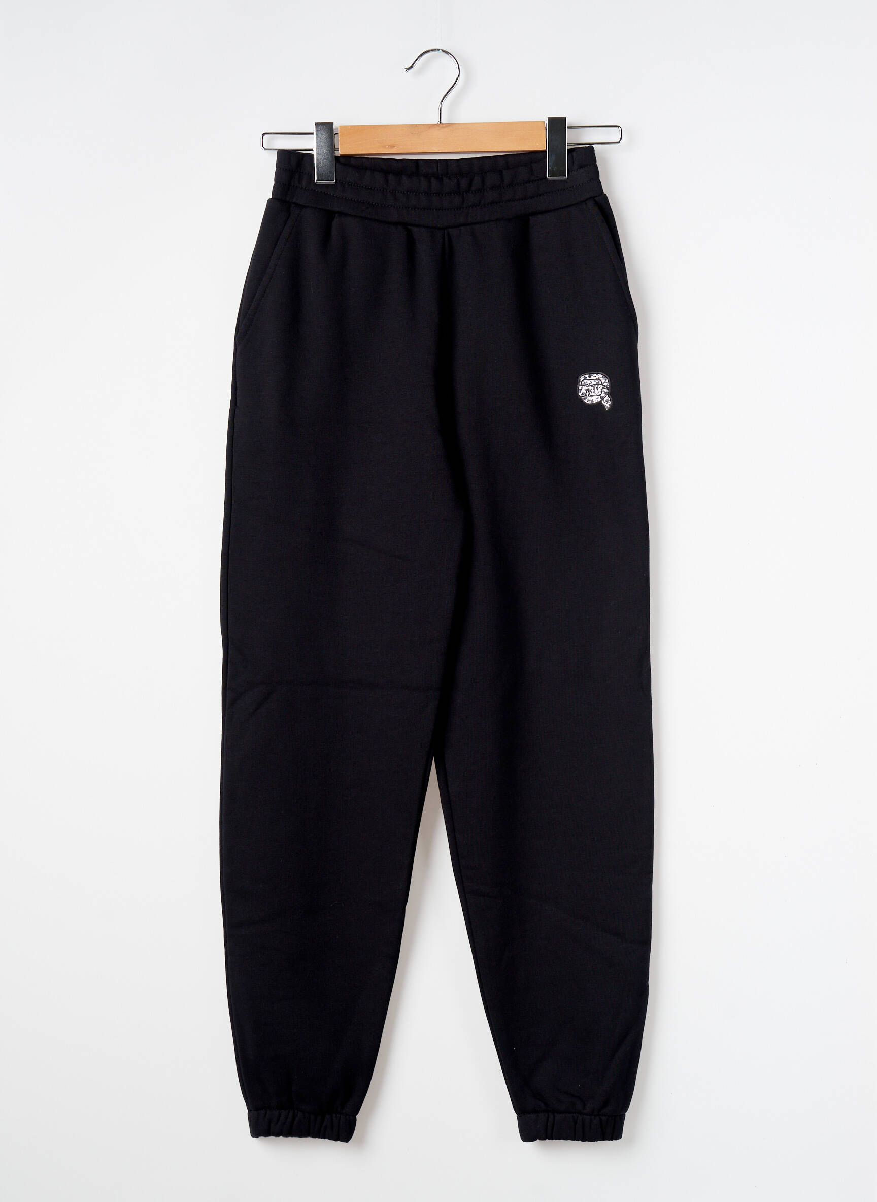 Joggins jersey audinys normala dydis juodas KARL LAGERFELD moteris