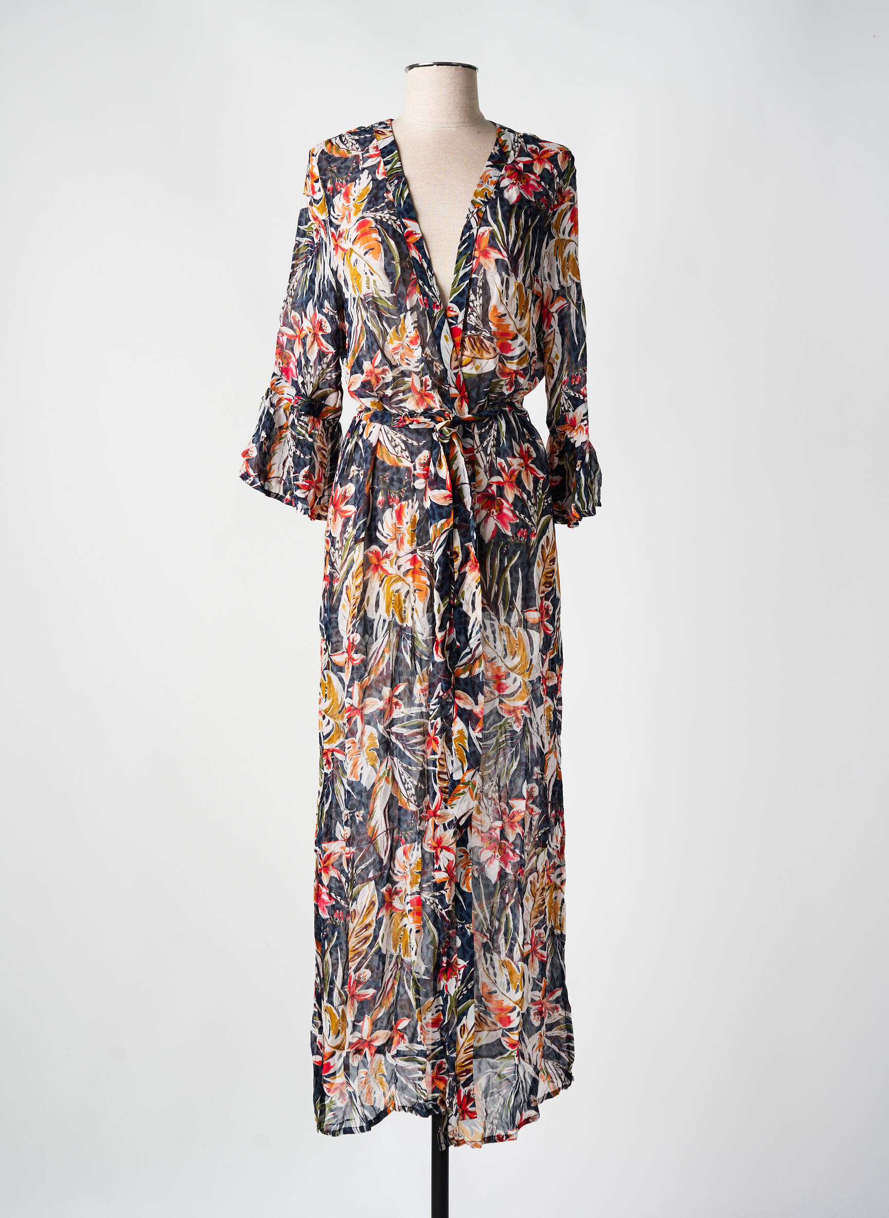 Kimono striukė išplatėję rankogaliai juodas CYELL moteris
