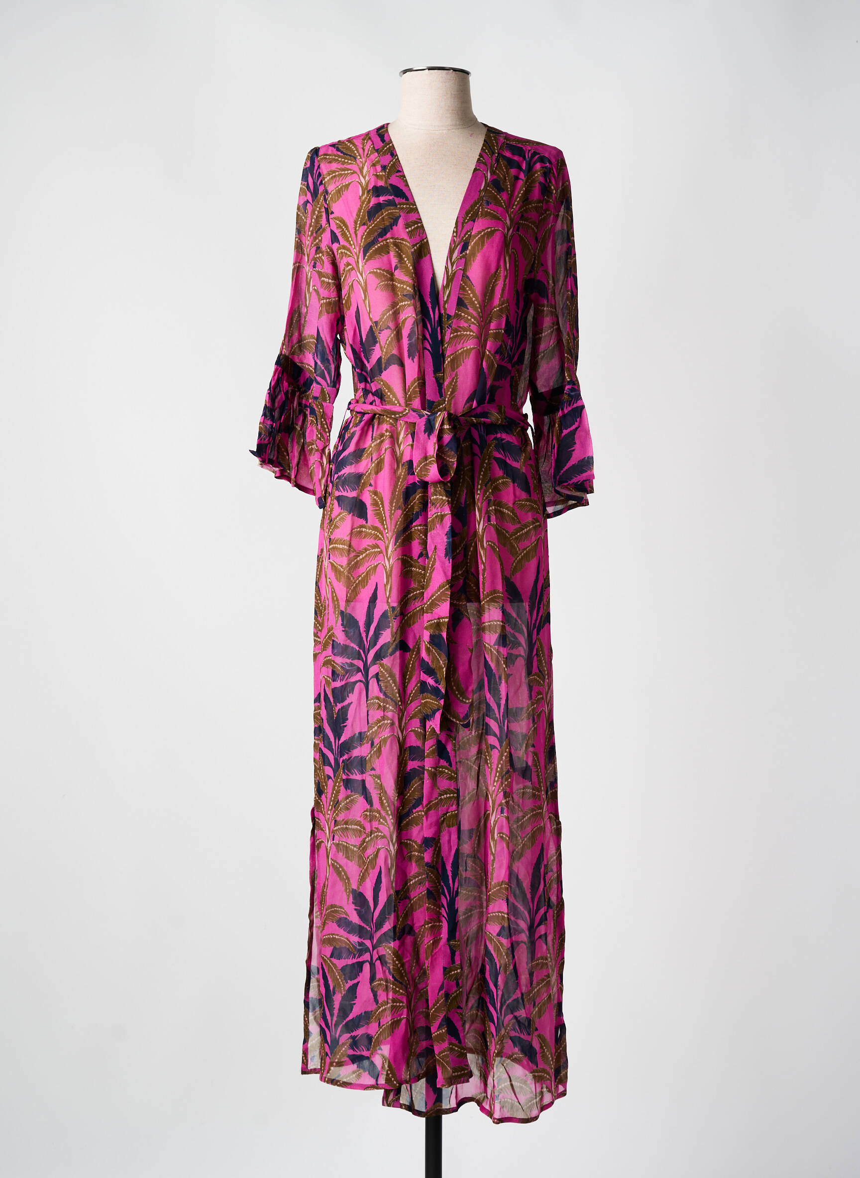 Kimono striukė fantazijos raštas violetinis CYELL moteris