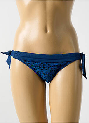 Maudymosi kelnaitės užsegimas su raišteliais bikini mėlyna CYELL moteris