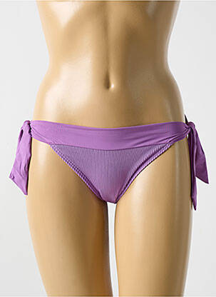 Maudymosi kelnaitės užsegimas su raišteliais bikini violetinis CYELL moteris