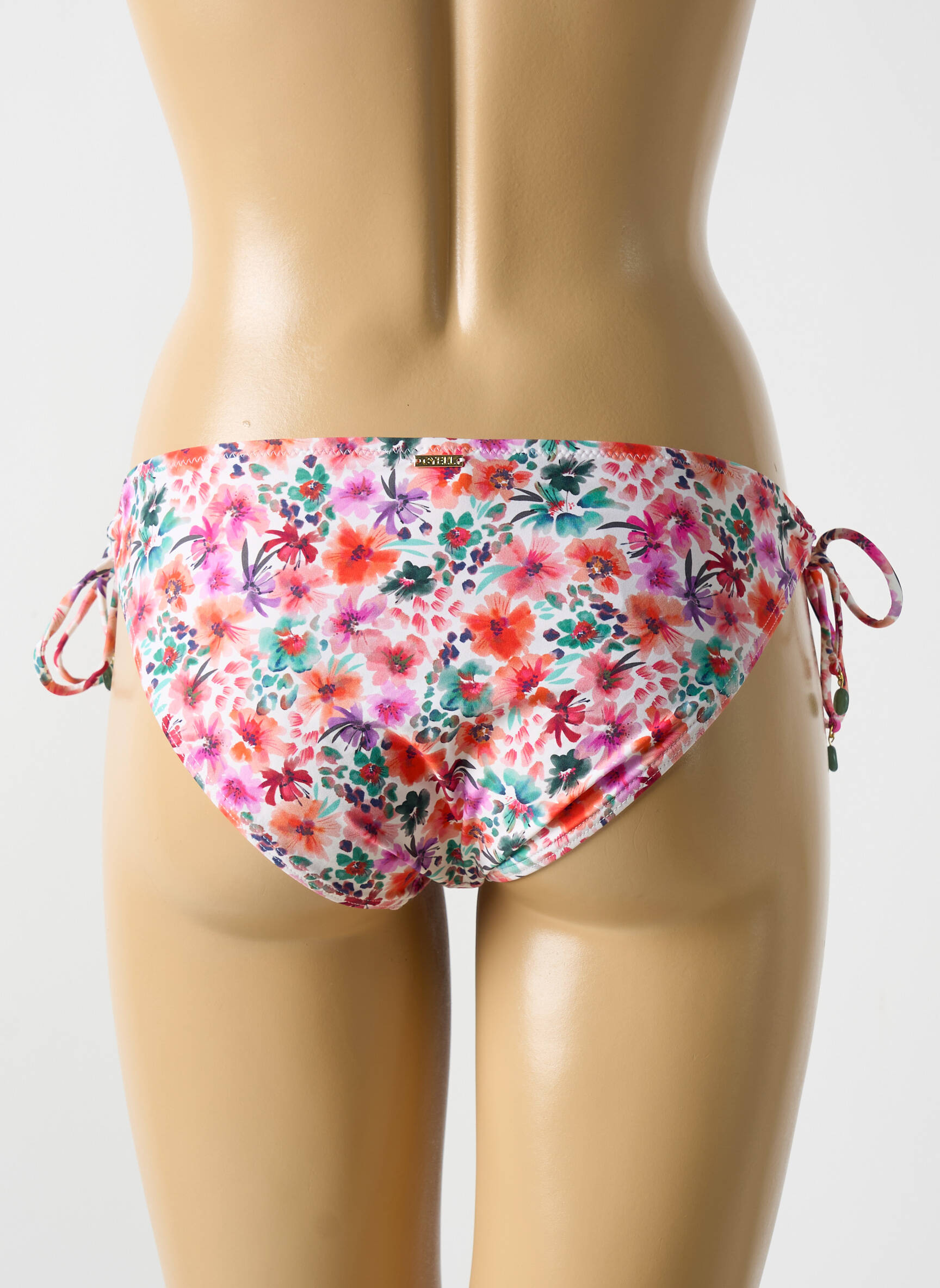 Maudymosi kelnaitės gėlių raštas bikini oranžinė CYELL moteris
