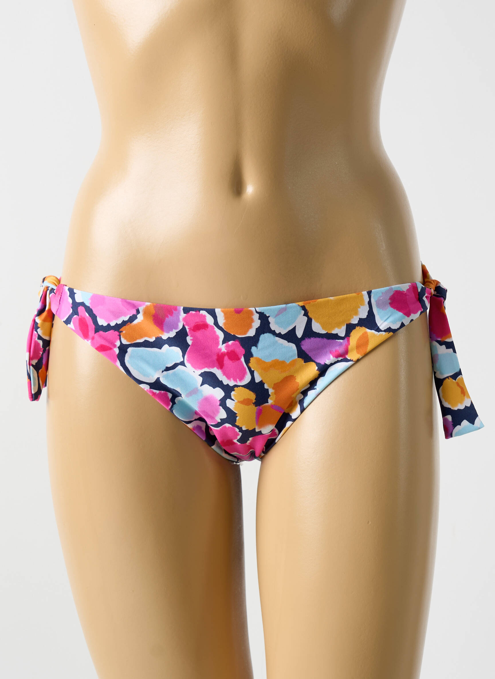 Maudymosi kelnaitės gėlių raštas bikini mėlyna CYELL moteris