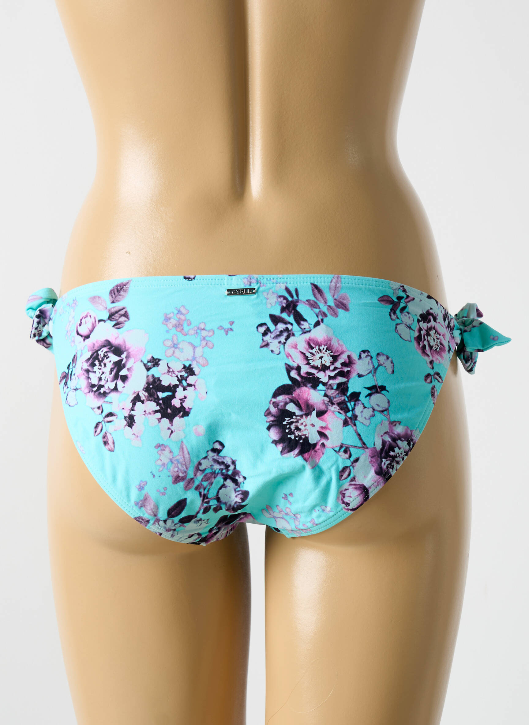 Maudymosi kelnaitės gėlių raštas bikini mėlyna CYELL moteris