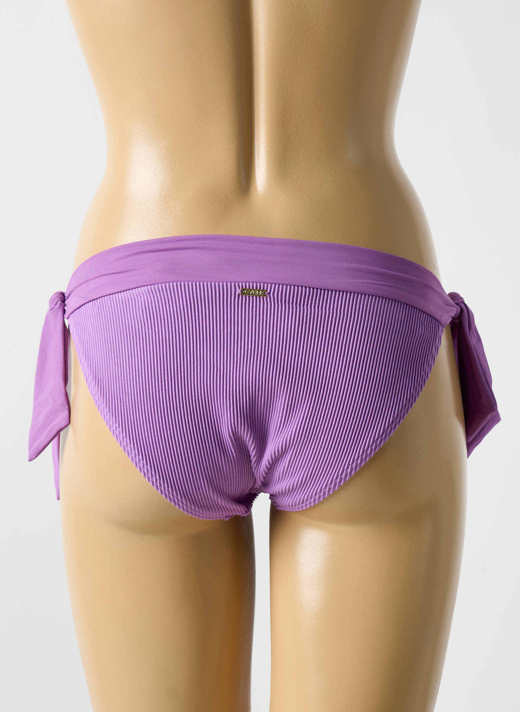 Maudymosi kelnaitės užsegimas su raišteliais bikini violetinis CYELL moteris