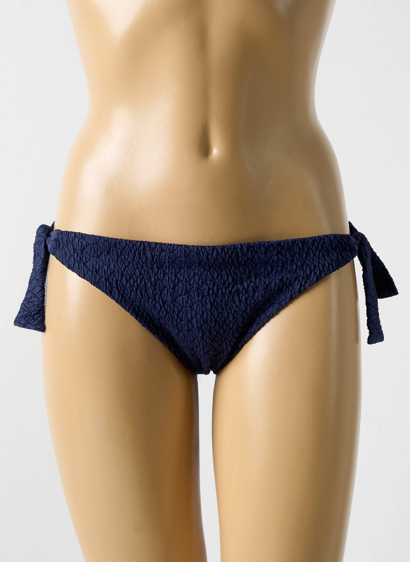 Maudymosi kelnaitės užsegimas su raišteliais bikini mėlyna CYELL moteris