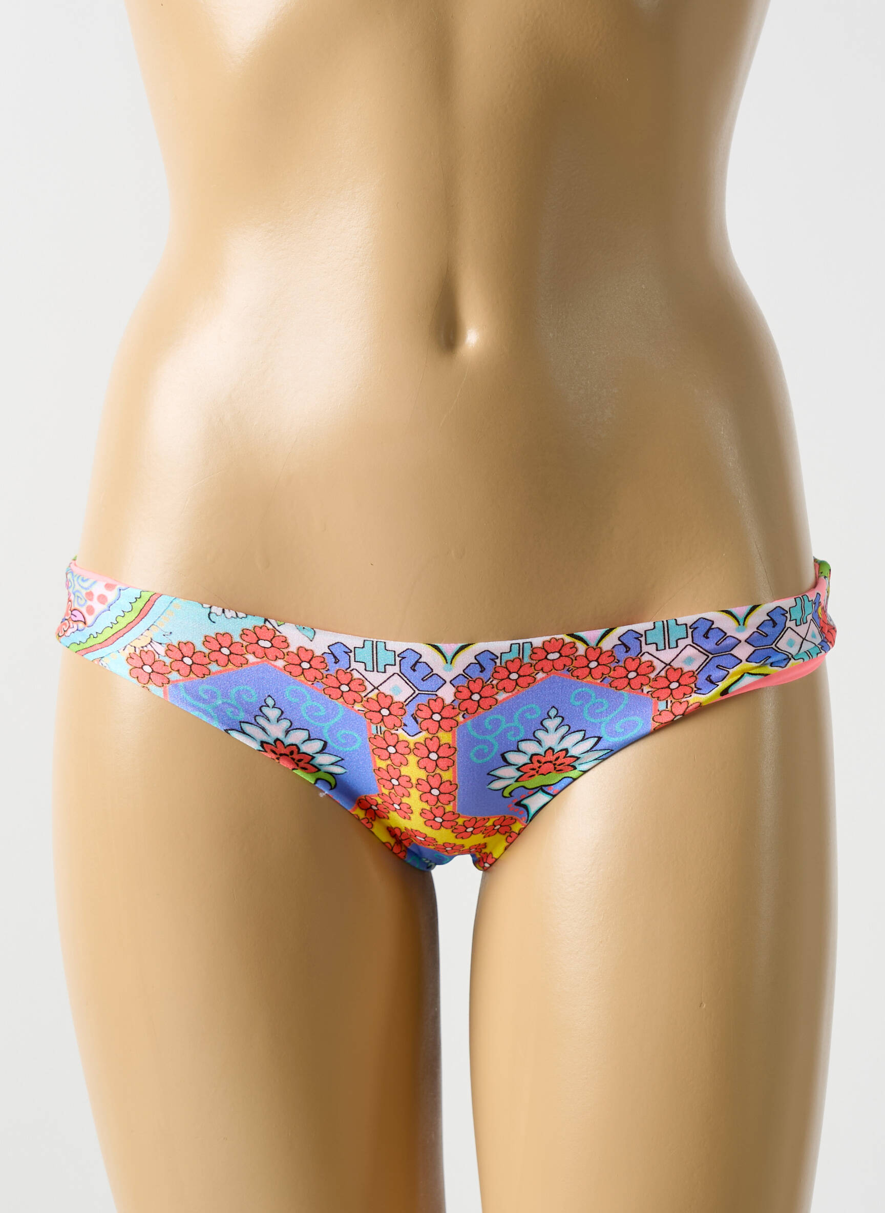 Maudymosi kelnaitės fantazijos raštas bikini rožinė LULI FAMA moteris