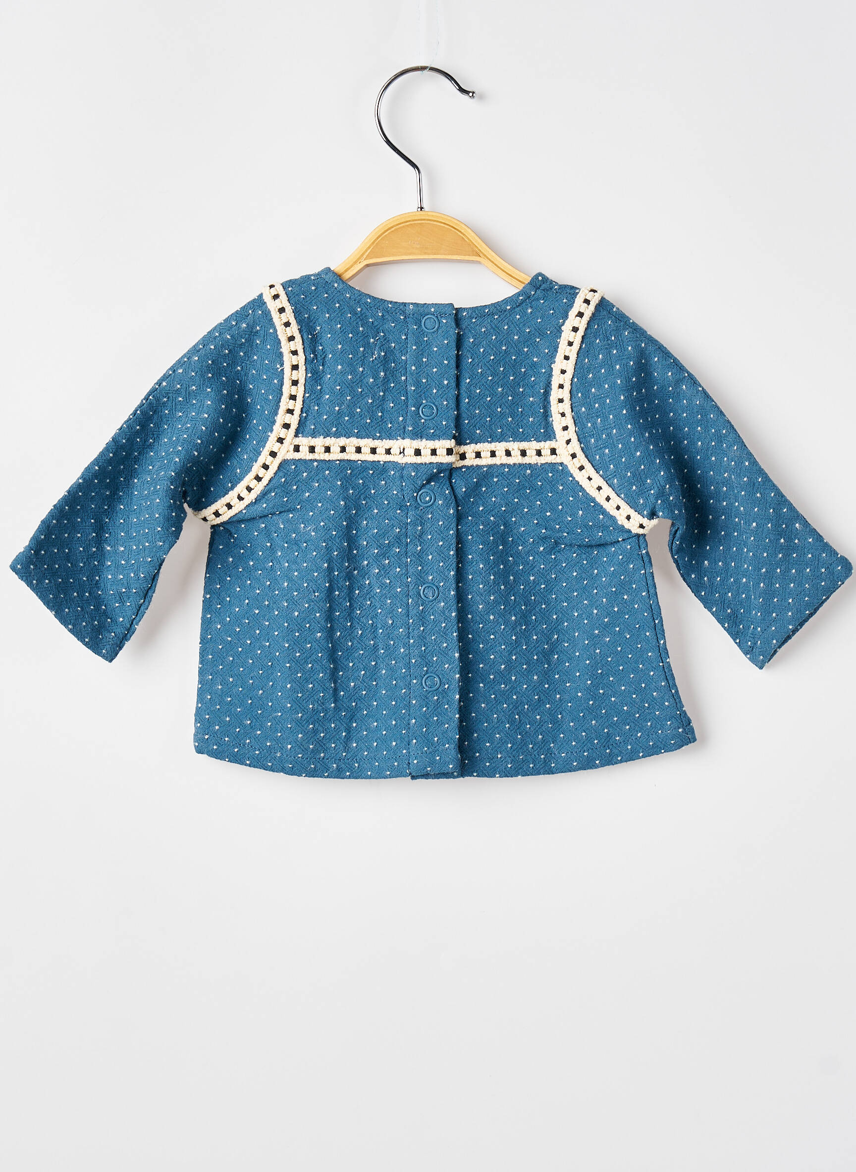 Viršūnė ilgos rankovės ilgos rankovės mėlyna MOULIN ROTY mergina