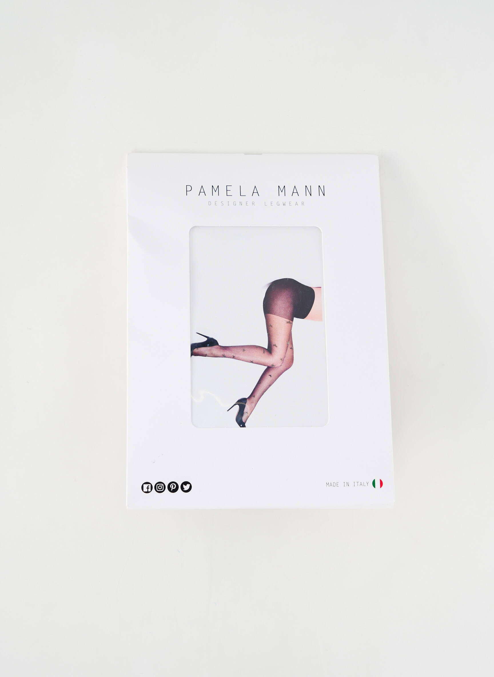 Kojinės fantazijos raštas juodas PAMELA MANN moteris