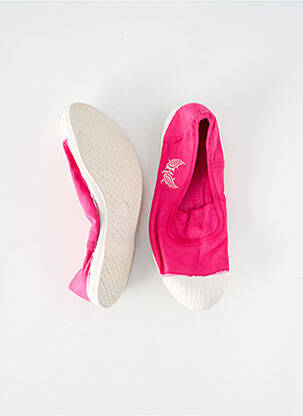 Slip-on batai apvalus mygtukas plokščias kulnas iki 3 cm rožinė KAPORAL moteris