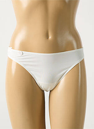 Tanga satino efektas baltas MARIE JO moteris