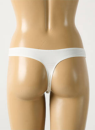Tanga satino efektas baltas MARIE JO moteris