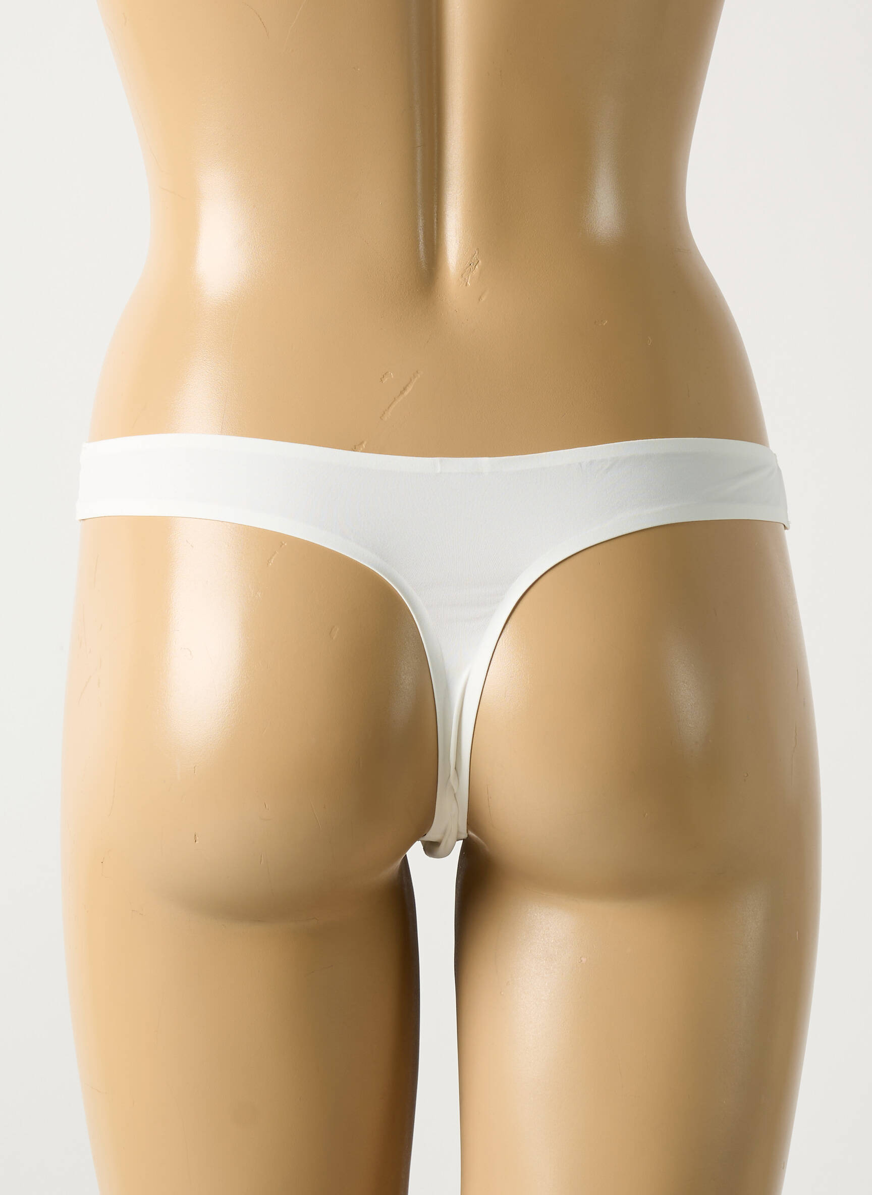 Tanga satino efektas baltas MARIE JO moteris