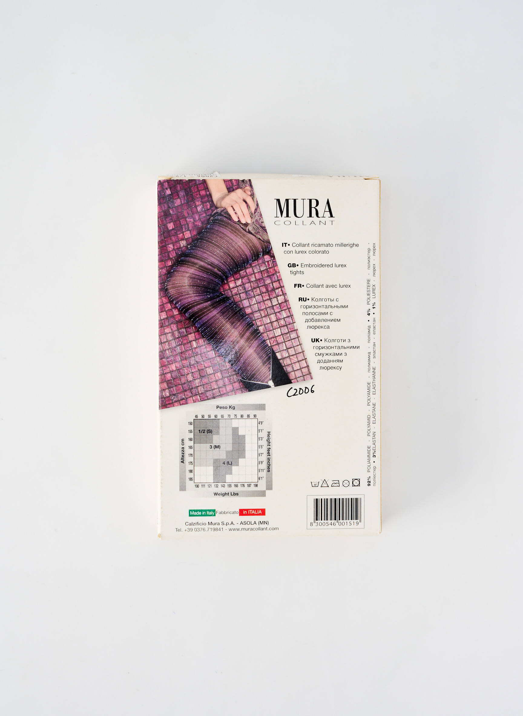 Kojinės tamprumas violetinis MURA moteris