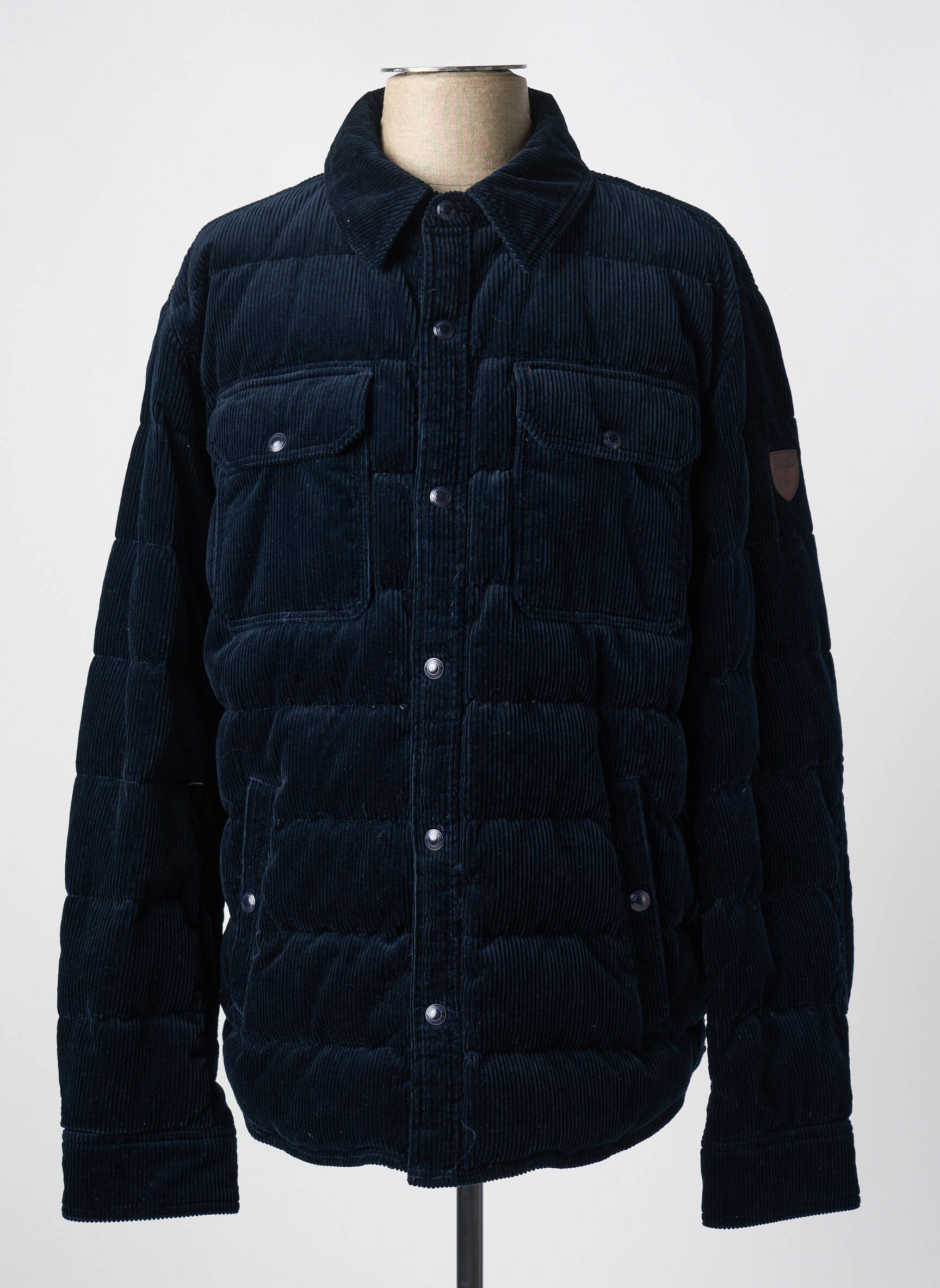 Pūkinė striukė ilgos rankovės be gobtuvų mėlyna RALPH LAUREN vyras