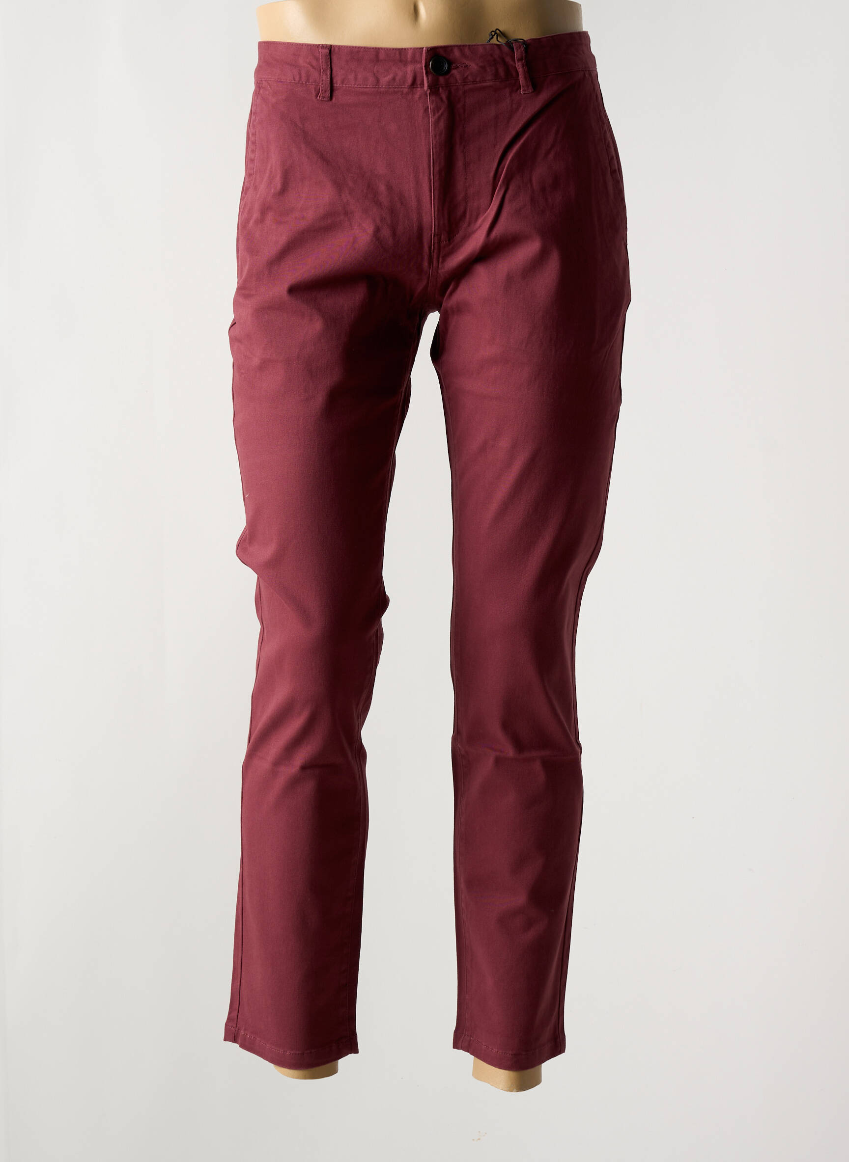 Chino kelnė popelinos audinys, kuris pasižymi lygiu ir tankiu paviršiumi. normala dydis raudona SCOTCH & SODA moteris