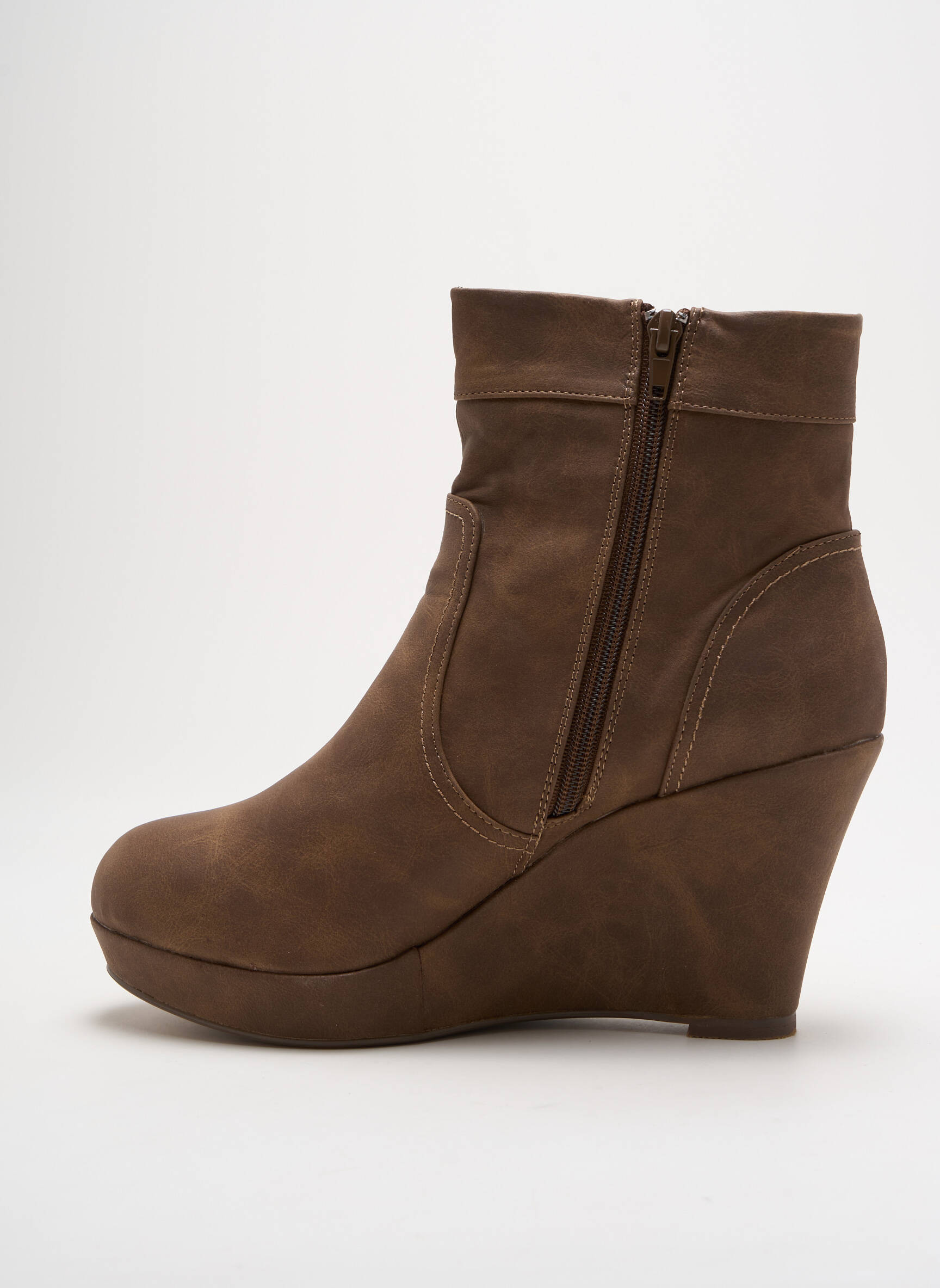 Batai/botai apvalus mygtukas kulnas nuo 7 iki 9 cm rudas LINETTE ET TONKA moteris