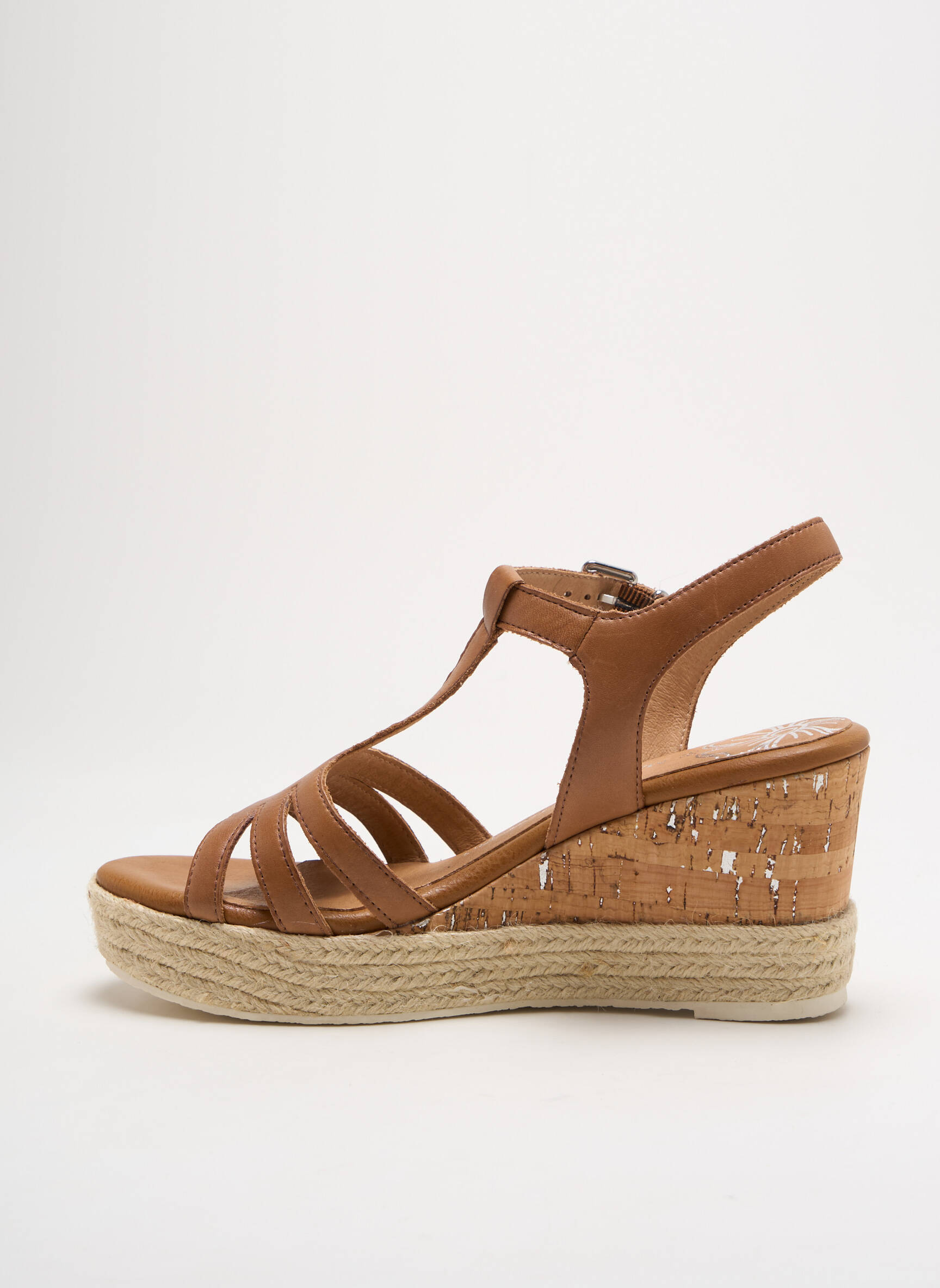 Espadrilės amortizuojančios pado tipas kulnas nuo 7 iki 9 cm rudas MARCO TOZZI moteris