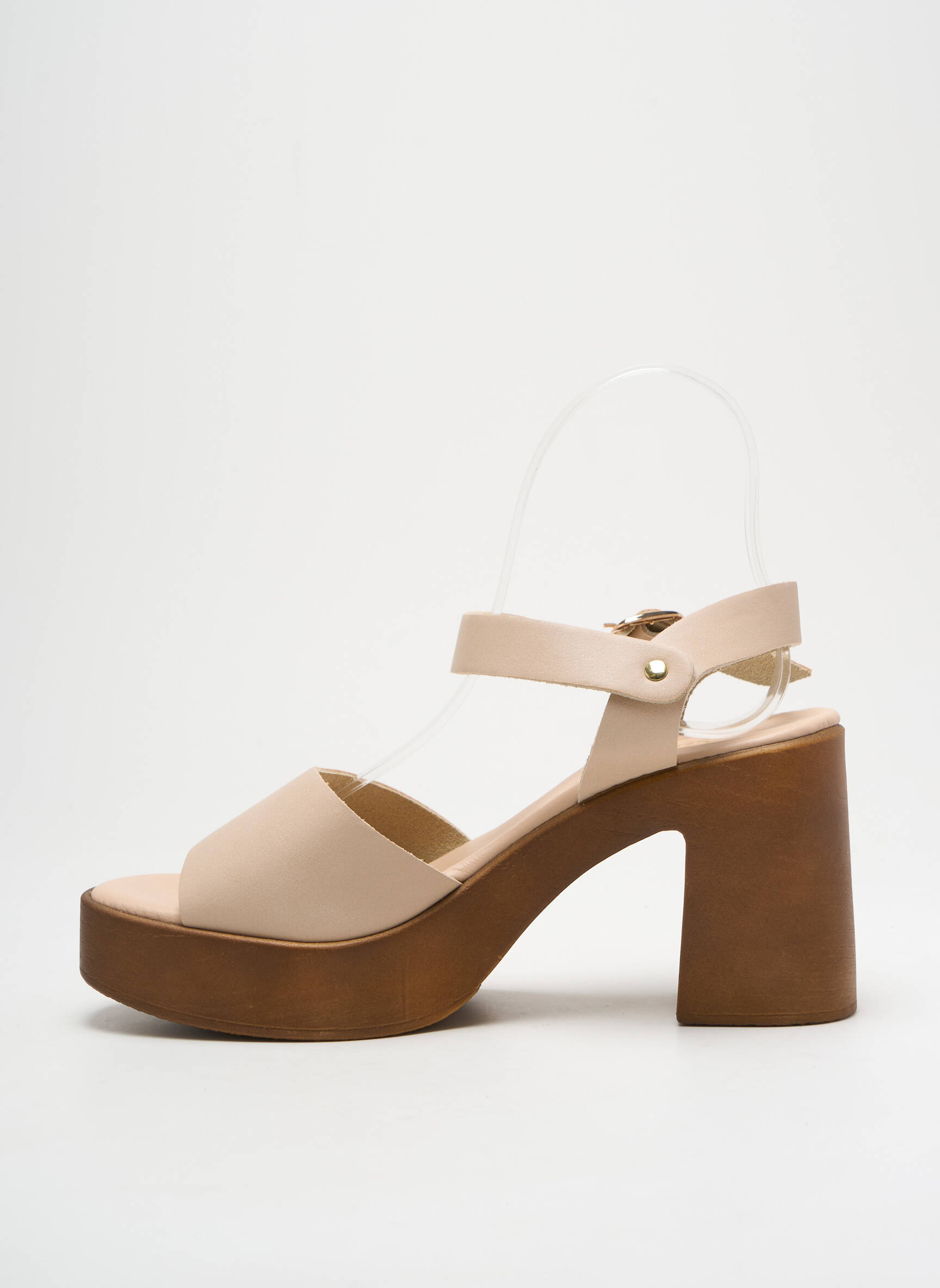 Sandalai/nu pėdos lygus medžiaga kulnas nuo 7 iki 9 cm bežinis GIRLHOOD moteris