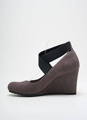 Aukštakulniai nubuko audinys kulnas nuo 7 iki 9 cm pilka CLARKS moteris