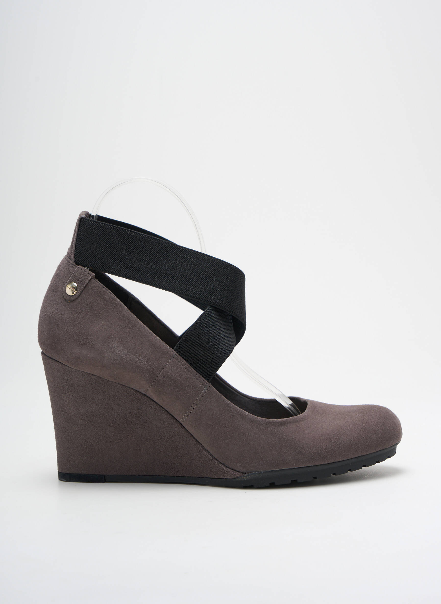 Aukštakulniai nubuko audinys kulnas nuo 7 iki 9 cm pilka CLARKS moteris