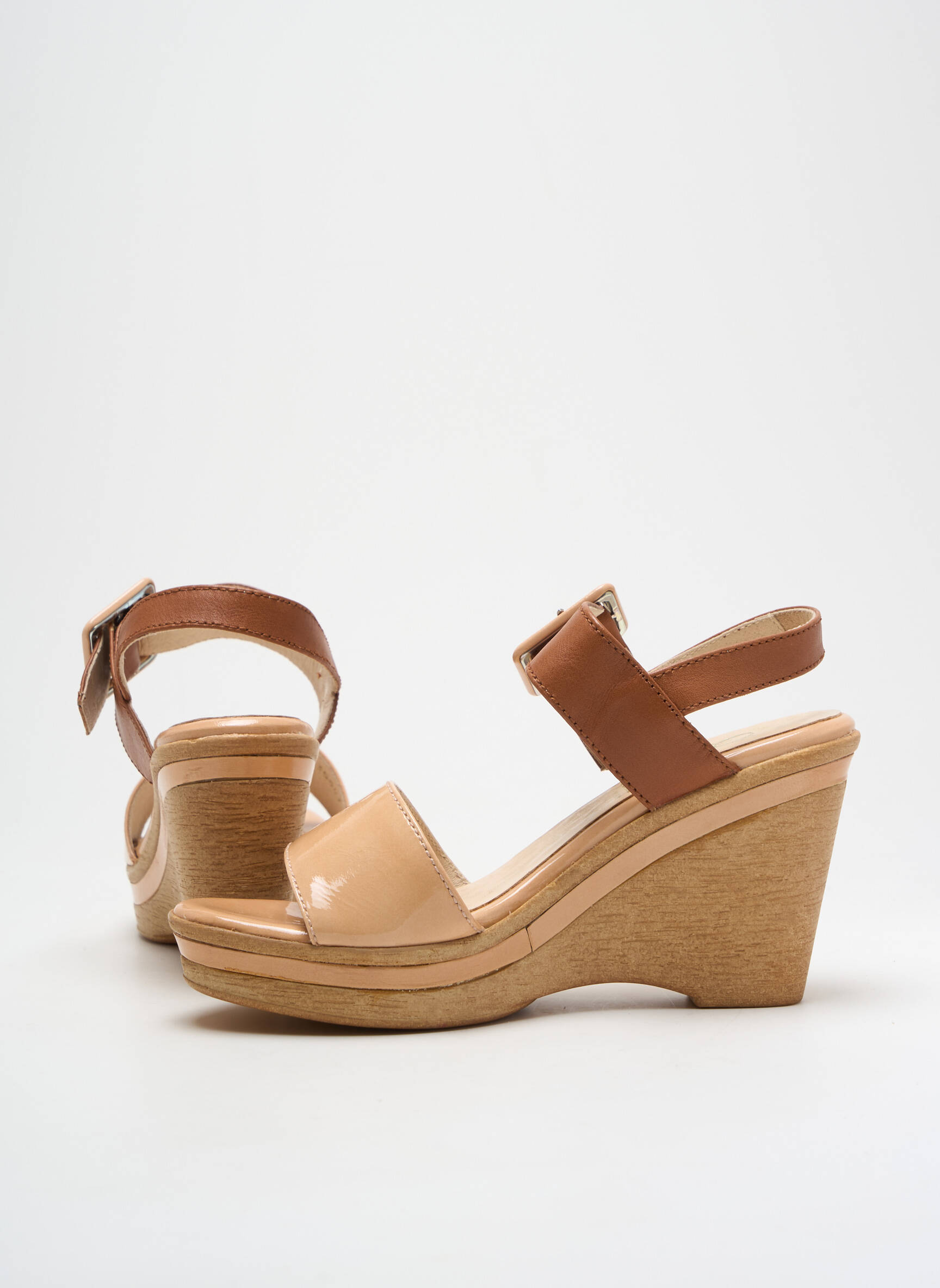 Sandalai/nu pėdos lygus medžiaga kulnas nuo 7 iki 9 cm bežinis GADEA moteris