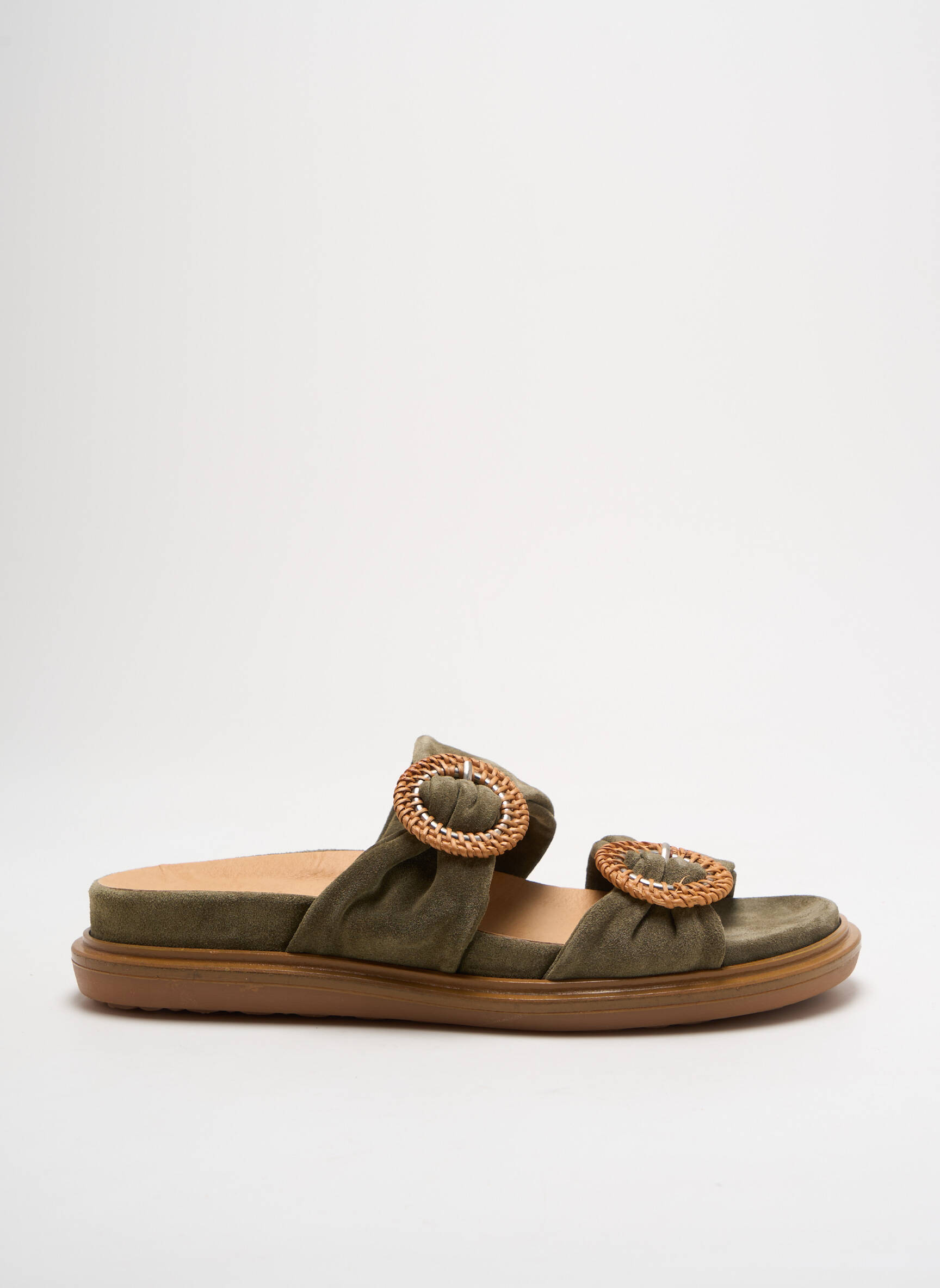 Mule/sabotai pado pėdos arkos kulnas nuo 4 iki 6 cm žalias MINKA DESIGN moteris