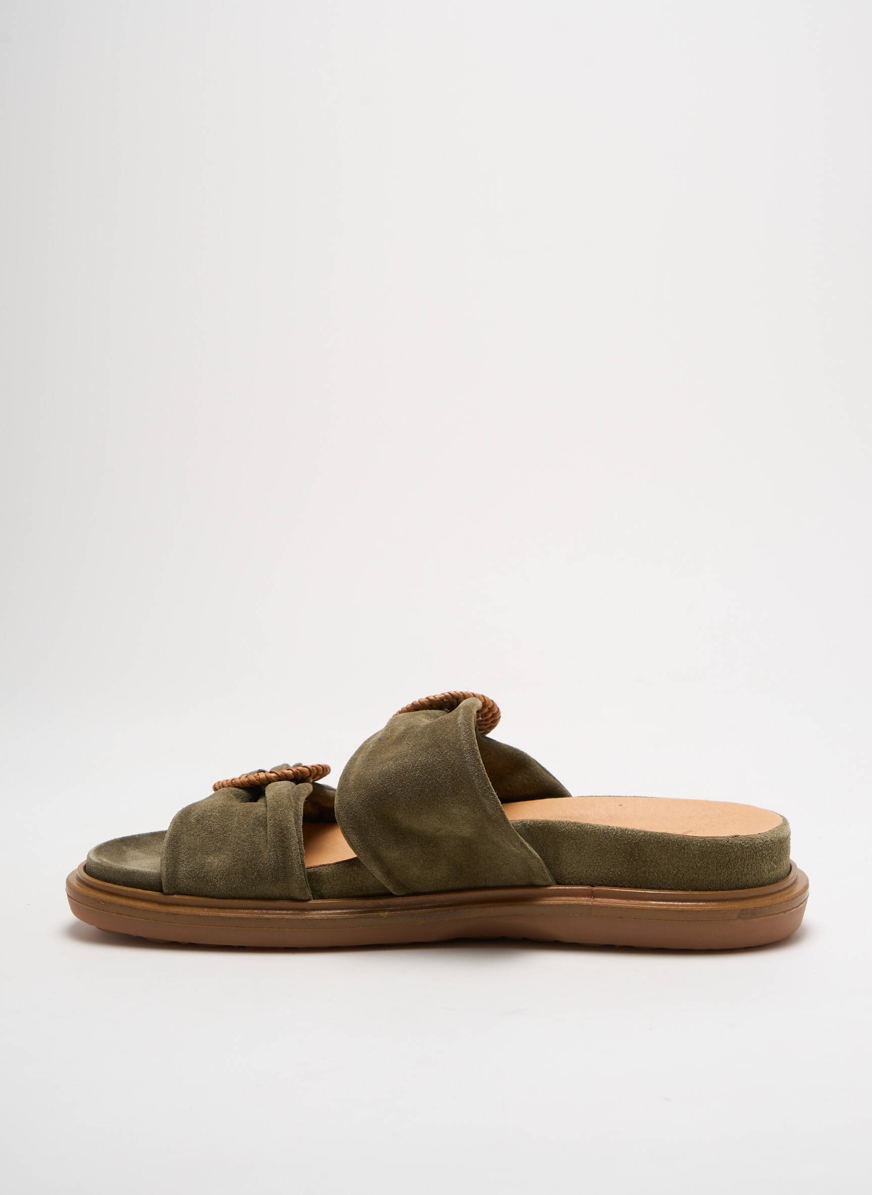 Mule/sabotai pado pėdos arkos kulnas nuo 4 iki 6 cm žalias MINKA DESIGN moteris