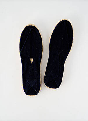 Espadrilės apvalus mygtukas plokščias kulnas iki 3 cm mėlyna ARTISANAT FRANCAIS moteris