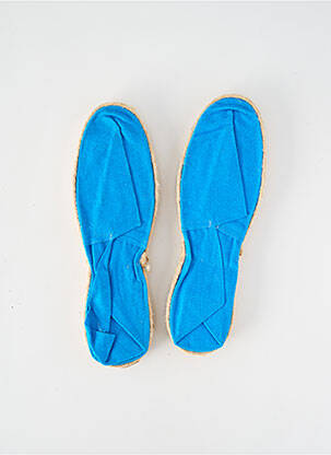 Espadrilės apvalus mygtukas plokščias kulnas iki 3 cm mėlyna ARTISANAT FRANCAIS moteris