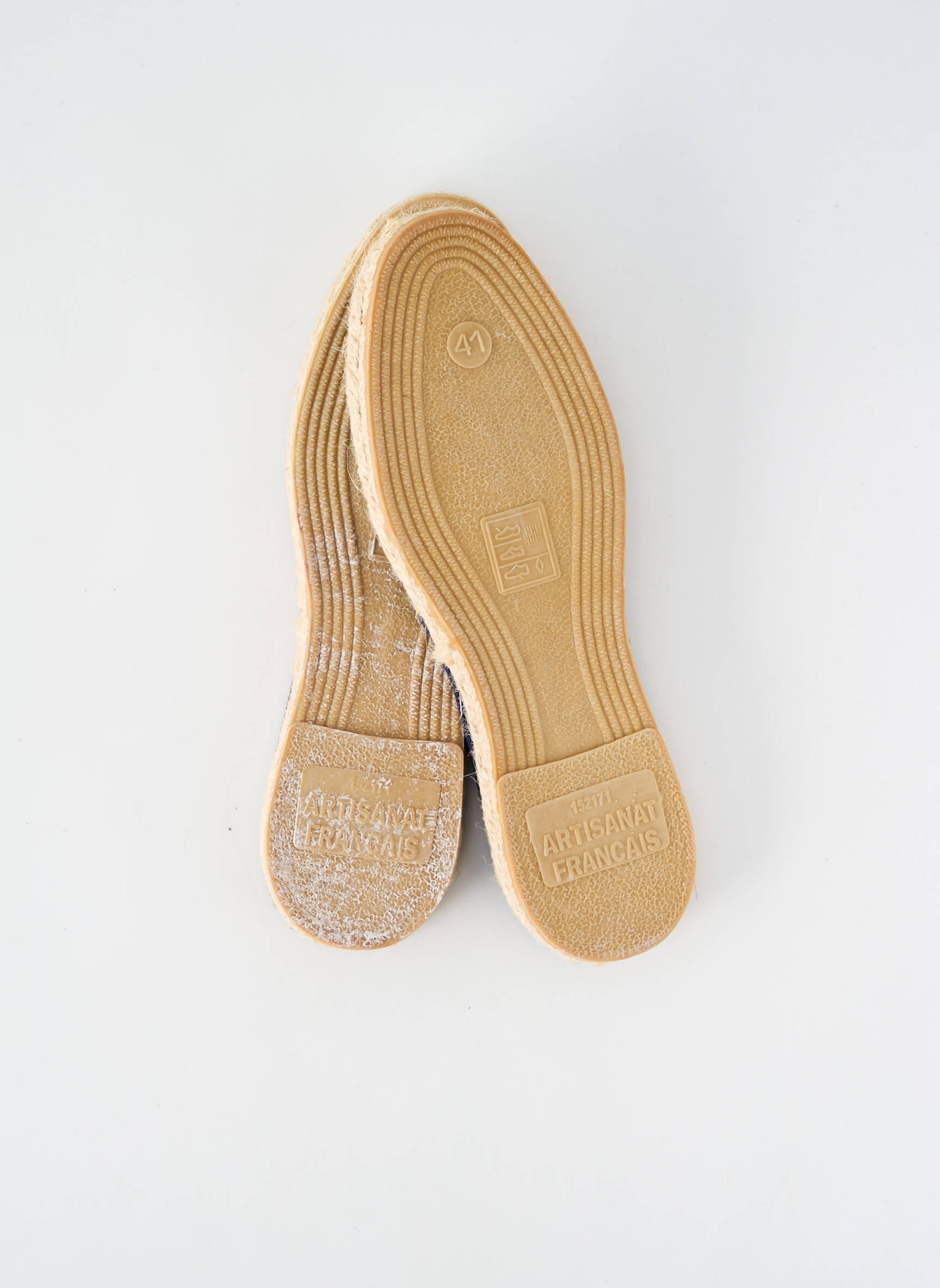 Espadrilės apvalus mygtukas plokščias kulnas iki 3 cm mėlyna ARTISANAT FRANCAIS moteris