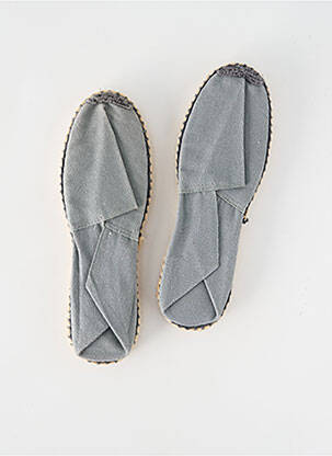 Espadrilės apvalus mygtukas plokščias kulnas iki 3 cm pilka ARTISANAT FRANCAIS moteris