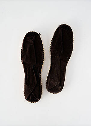 Espadrilės apvalus mygtukas plokščias kulnas iki 3 cm rudas ARTISANAT FRANCAIS moteris