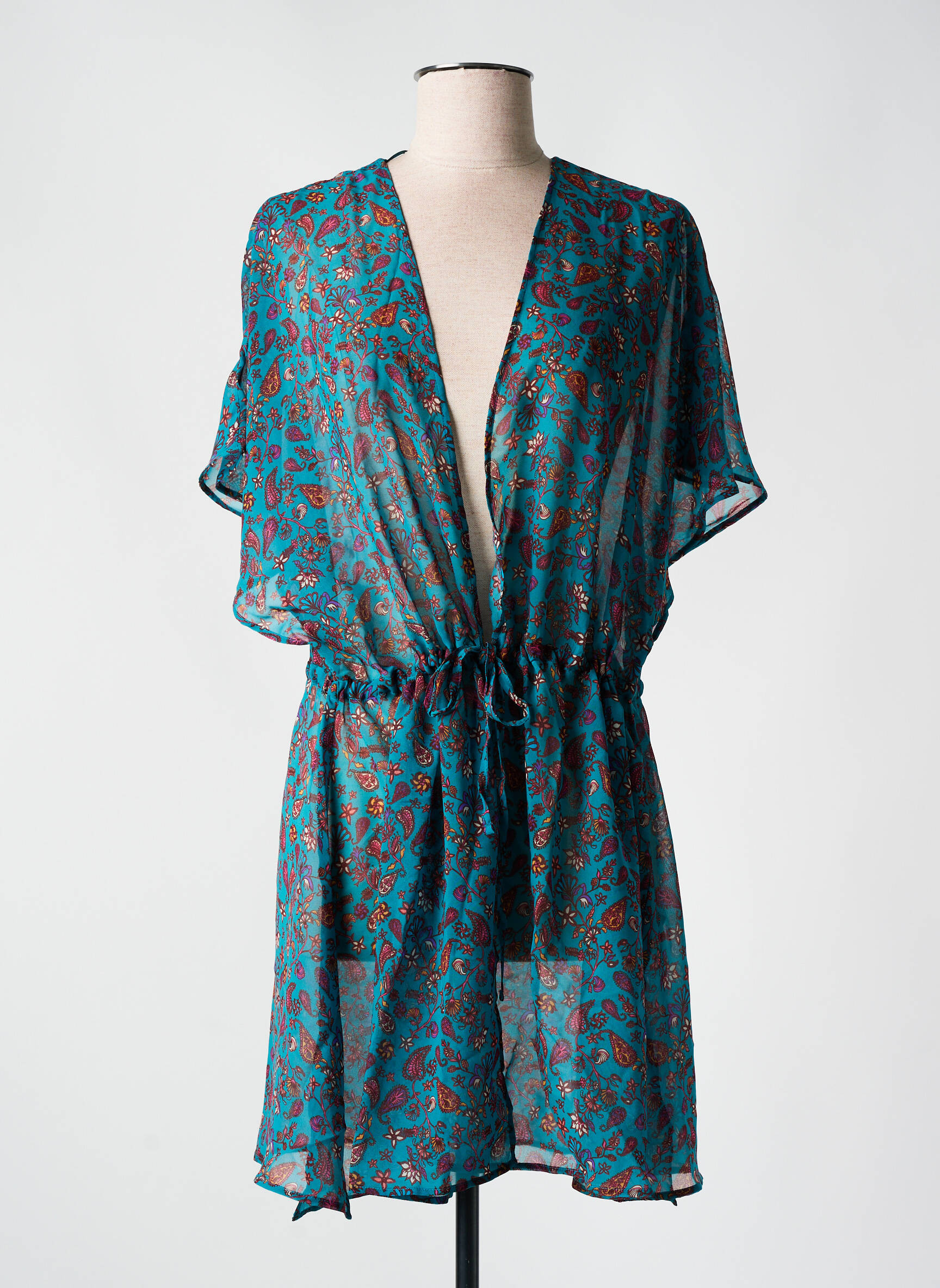 Kimono striukė col v mėlyna BIKINI BAR moteris