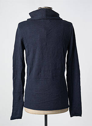 Megztinis su aukštu kaklu centrinė iškirptė ilgos rankovės mėlyna JACK & JONES vyras