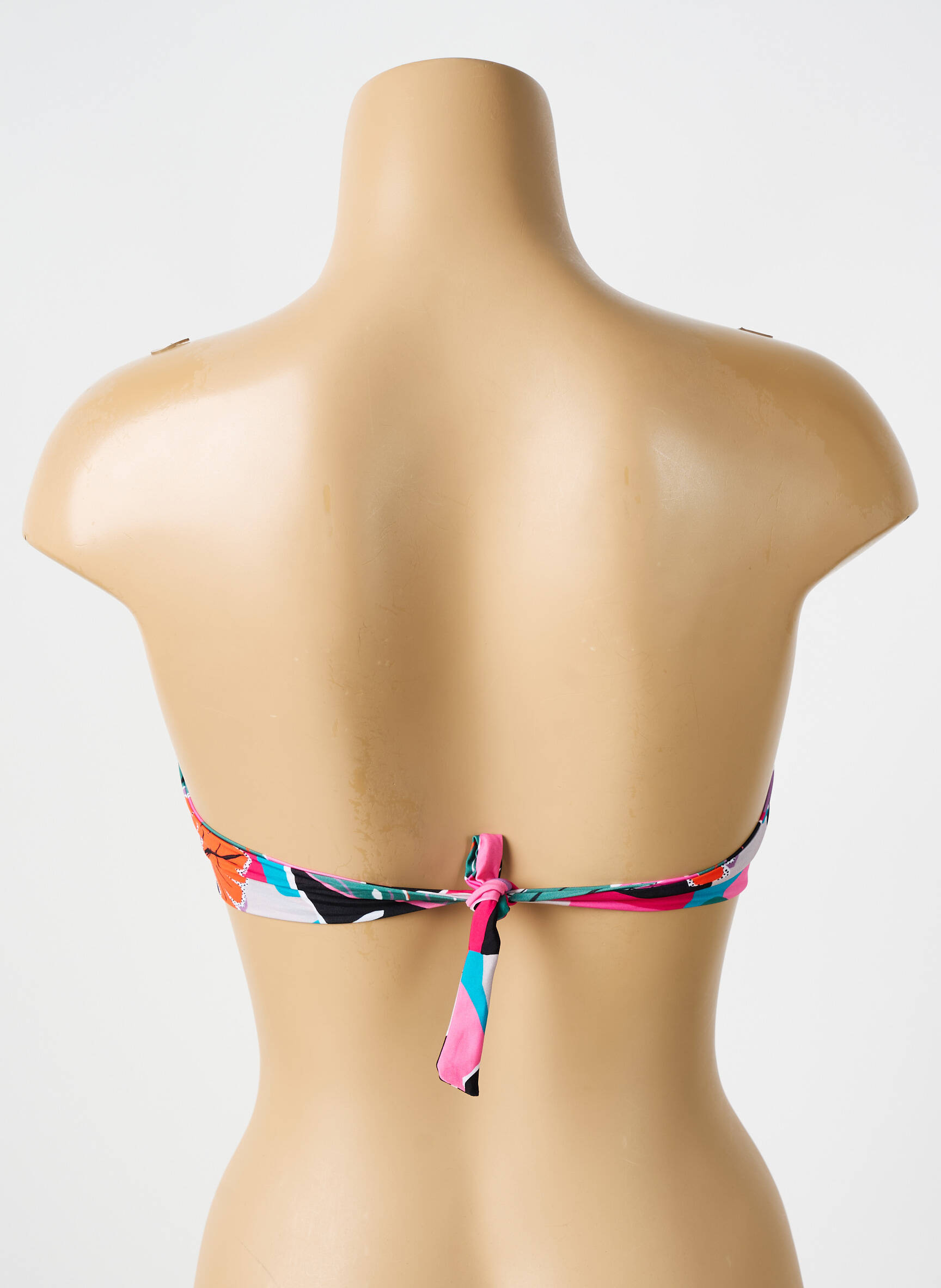 Maudymosi viršūnė tamprumas viršutinė juostelė oranžinė BIKINI BAR moteris