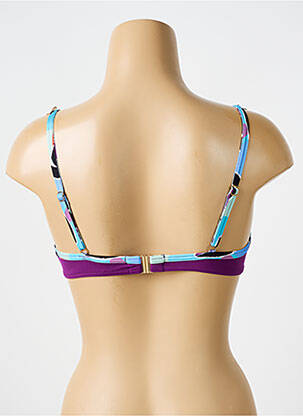 Maudymosi viršūnė tamprumas aukštas balkoninis liemenėlė violetinis BIKINI BAR moteris