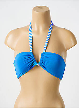 Maudymosi viršūnė tamprumas viršutinė juostelė mėlyna BIKINI BAR moteris
