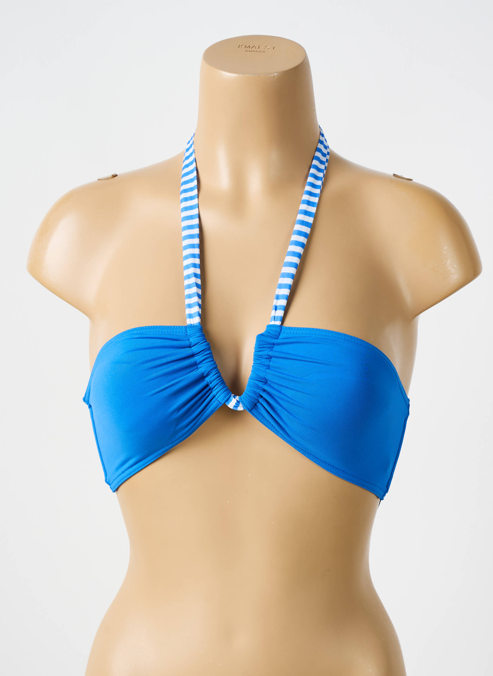 Maudymosi viršūnė tamprumas viršutinė juostelė mėlyna BIKINI BAR moteris