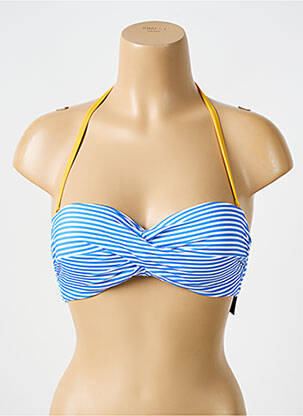 Maudymosi viršūnė tamprumas viršutinė juostelė mėlyna BIKINI BAR moteris