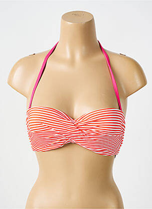Maudymosi viršūnė tamprumas viršutinė juostelė oranžinė BIKINI BAR moteris